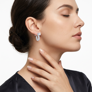 KARATS Boucles d'oreilles clous convertibles en argent sterling 925 avec moissanite, plaqué or/argent, forme goutte d'eau, style hip-hop, détachables - Product Image 5