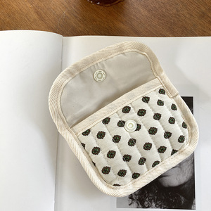 Tùy Chỉnh Cotton Liền Mạch Hoa Anh Đào Phim Hoạt Hình Mô Hình Bông Puffy Chủ Thẻ Hasp Đóng Cửa Túi Trẻ Em Đồng Xu Ví Cho Cô Gái - Product Image 6