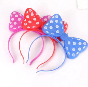 जन्मदिन चीनी नए साल के लिए डॉट धनुष नवीनता फैशन हेडबैंड चमक हेडबैंड और क्रिसमस पार्टी प्लास्टिक पार्टी की आपूर्ति - Product Image 6