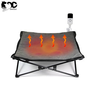 GeerDuo-cama de descanso para perros y mascotas, estructura de acero plegable y portátil, con calefacción, para acampar y viajar, con bolsa de transporte - Product Image 1