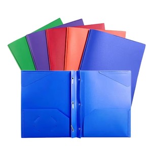 Carpeta de Archivo A4 de 2 Anillas de PP con Bolsillos Interiores, Organizador de Documentos de Plástico Colorido para Oficina, Escuela y Negocios - Product Image 1