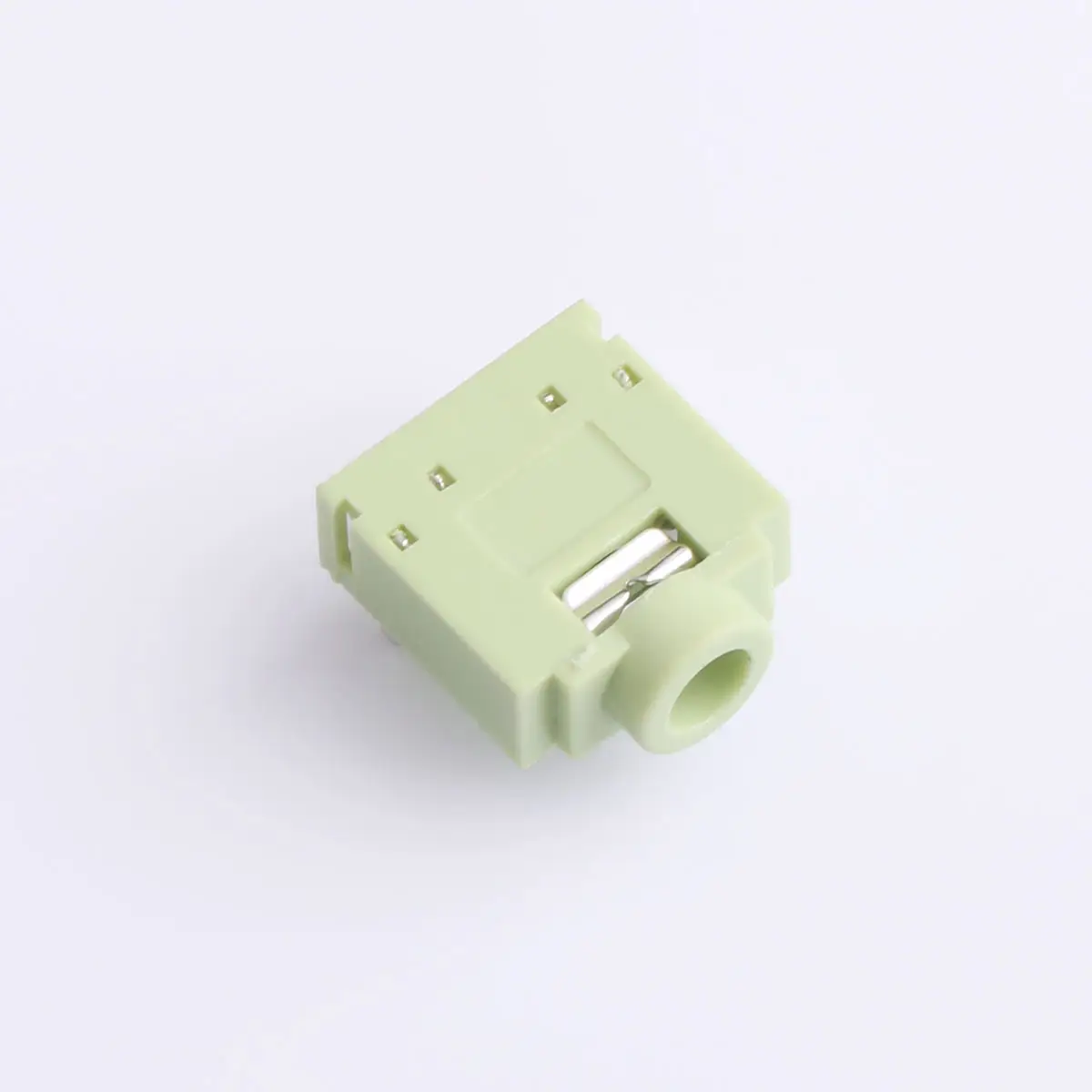 Kinghelm KH-PJ-307-5P 5 Pin Groene Hoofdtelefoon Connector Pj307 Plastic Hoofd Anti Functie Structuur Oortelefoon Vrouwelijke Socket