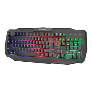 Teclado para juegos con membrana Xtrike Me KB-302 con retroiluminación arcoíris para PC - Product Image 1