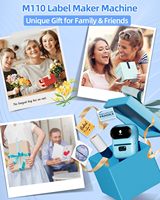 Machine d'étiquetage thermique sans fil Phomemo M110 pour les petites entreprises, étiquettes de prix au détail, vêtements, bijoux, codes-barres, autocollants