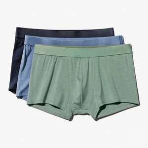 Boxers pour hommes sur mesure, vente en gros de sous-vêtements pour hommes, Tencel Lyocell respirant, taille plus, sous-vêtements pour hommes respirants - Product Image 3