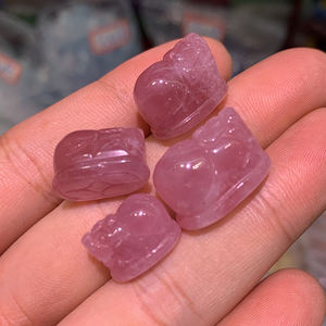 Bracelets en cristal naturel sculpté à la main, pendentif renard <span class=keywords><strong>pixiu</strong></span>, neuf à motif, accessoires de décoration, artisanat animaux, vente en gros, - Product Image 1