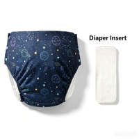 Couche-culotte réutilisable pour adulte avec fermeture latérale en PUL, doublure en soie glacée, motif numérique/uni, anti-fuite pour personnes âgées