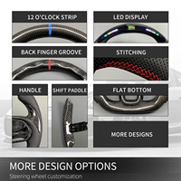 Volante Personalizado de Fibra de Carbono y Cuero Perforado para Ford Explorer ST, ST-Line, King Ranch y Timberline 2020-2025
