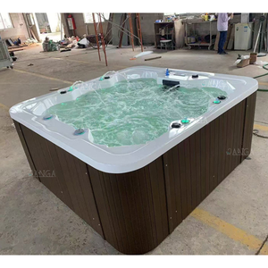 Sex Jacuzzis Kit de bain à remous extérieur pour 6 personnes Picinas Hidromasajes Bain à remous de jardin/spa Extérieur Jakuzi avec TV - Product Image 3