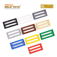 DELO TOYS (19 couleurs) Briques de construction en vrac DIY en plastique ABS, tuiles 1x2 modifiées (type non déterminé) (N°2412)