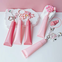 Emballage personnalisé pour tube de gloss à lèvres avec logo, 8/15 ml, tube PE à embout incliné, conteneur cosmétique, fabrication OEM, vente en gros, fournisseur d'usine