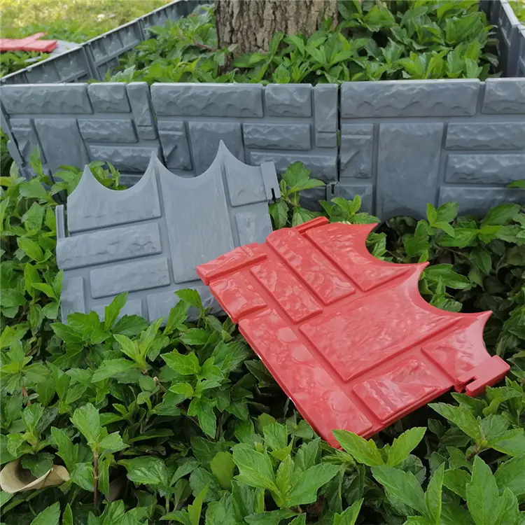 Высококачественный искусственный кирпич, уличный пластиковый ограждение для сада