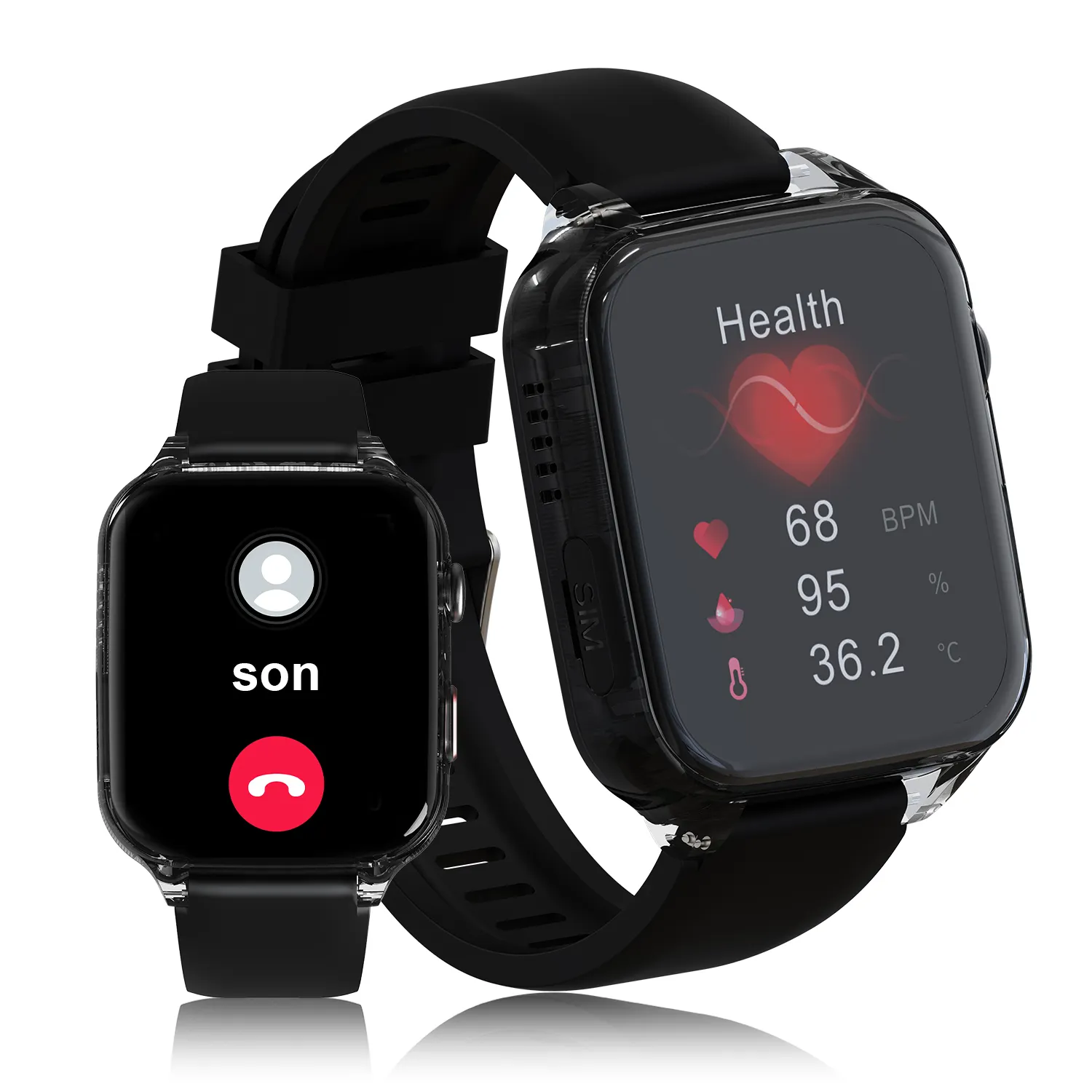 2024 nuovo prodotto 4g orologio anziano VL13 ECG frequenza cardiaca WIFI GPS posizione SOS chiamata allarme caduta 4g Smartwatch Android