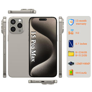 Teléfonos Móviles 15 Pro Max 100% Originales de Gran Venta 256GB/512GB [Cámara de 48MP] Versión Global Desbloqueada Smartphone 5G Calidad A+ - Product Image 1