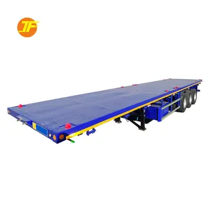 4 Ejes Heavy Duty 40ft Container Flatbed Semi Trailer Truck para la venta