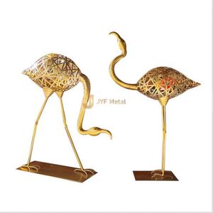 ANW067 Escultura Artística Única de Acero Inoxidable, Decoración de Arte Metálico Moderno para Interiores y Exteriores, Proyecto de Ingeniería - Product Image 3