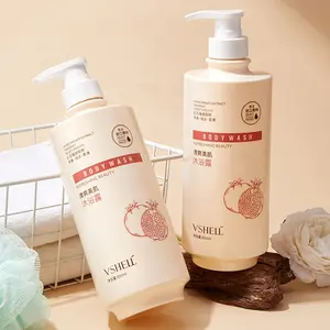 VSHELL Pomegranate Shower Gel 27 Fl Oz High Capacity Refreshing Beautifying Skin Body Wash Rejuvenating Shower and Bath Gel