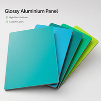 Panneau composite en aluminium brillant de 4 mm ACP/ACM 2 mm 3 mm 4 mm Alucobond 1220x2240 PVDF/PE pour la construction