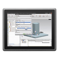 Écran tactile de 12.1 pouces complet en aluminium, 3558U RS232 485 IP65, pc industriel pour le contrôle de la production