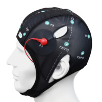 Kit de capuchon EEG 10 20 système Placement d'électrodes à 19 canaux Neurofeedback ondes cérébrales Kit de casque EEG Casque de moniteur d'activité cérébrale