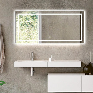 Espejo de pared táctil con luz <span class=keywords><strong>Led</strong></span>, para maquillaje, para Hotel y baño - Product Image 2