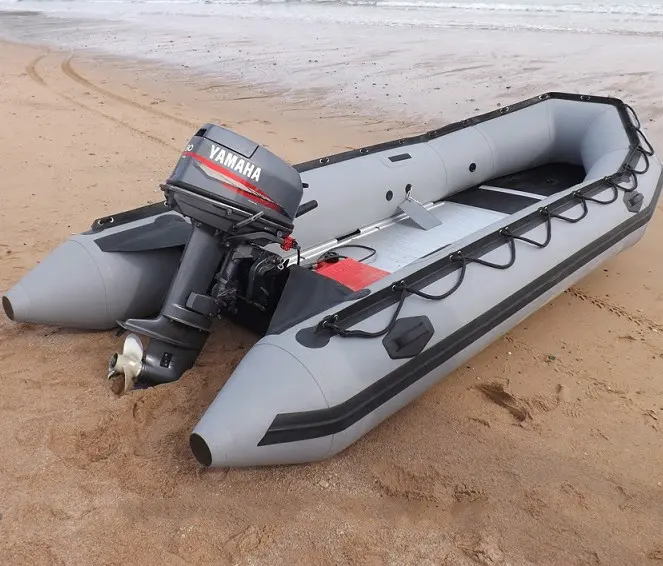 380 Tốt Nhất Bán Gấp Inflatable Hypalon Thuyền Với Động Cơ Phía Ngoài Inflatable Thuyền Pvc