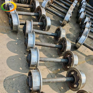 Sotto il Grund in acciaio fuso ruota del carrello della miniera del carrello della miniera del vagone <span class=keywords><strong>di</strong></span> trasporto del carbone rotaia in ghisa minerale minerario auto Set <span class=keywords><strong>di</strong></span> ruote - Product Image 5