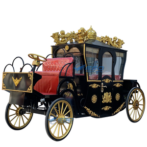 Carroza de Caballos Estilo Cenicienta en Oferta, Carroza Histórica para Bodas, Carroza Real de Lujo para Turismo - Product Image 1