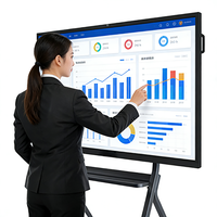 Beste groothandelsprijzen 110 55 65 86 98 75 inch multi-touchscreen interactieve platte panelen slimme whiteboard voor onderwijs