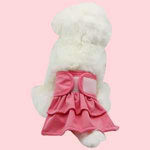Ropa de mascotas para gatos y perros pequeños, vestido de falda con tirantes de osito Bichon <span class=keywords><strong>Hiromi</strong></span>, bragas menstruales fisiológicas para perros, venta al por mayor - Product Image 4