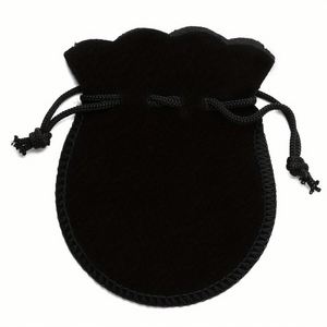Pochette en velours de luxe personnalisée avec logo 7*9cm 9*12cm, pour boucles d'oreilles, collier, bracelet, bague, petits cadeaux, emballage, sac à cordon, pochette à bijoux - Product Image 6