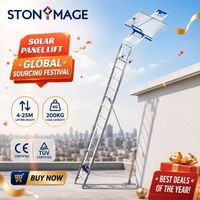 Mini palan à échelle électrique 4-25 mètres grue en acier avec lève-panneau solaire en verre pour la construction et la vente au détail neufs et d'occasion