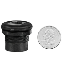 Coupleur CAT6 RJ45 8P8C Femelle à Femelle Passage Direct Montage sur Panneau Rond Prise