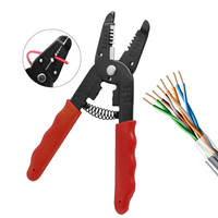 Pince à dénuder les fils Pince à sertir multifonctionnelle pour électricien Outils de dénudage de câbles de réseau Extracteur de câbles de réseau