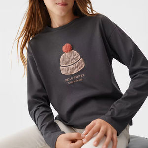 Camiseta corta estampada para mujer, camiseta corta para mujer, camisetas cortas con logo personalizable, algodón transpirable de alta calidad - Product Image 3