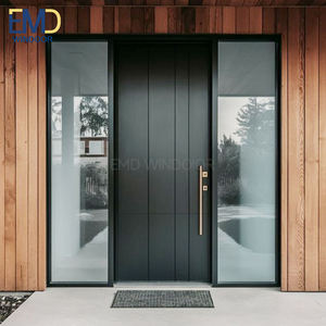 ประตูหน้าบ้านคู่แบบภายนอกพร้อมดีไซน์กระจกฝรั่งเศส - Product Image 5