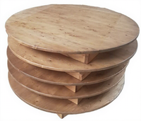 Table de banquet en bois moderne pour l'extérieur, idéale pour les mariages, les fermes, les hôtels et les événements - Qualité supérieure
