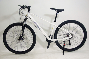 Bicicleta de Montaña de 29 Pulgadas - Cuadro de Acero al Carbono Resistente, Freno de Disco, 27 Velocidades, Pedal Ordinario, Suspensión Delantera, Portaequipajes Trasero, <span class=keywords><strong>Guardabarros</strong></span>, Descenso - Product Image 3