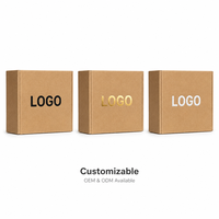 Boîte d'expédition en kraft personnalisée avec logo, impression recto-verso, emballage en carton ondulé pour bijoux, pour l'e-commerce, l'expédition, les cadeaux et les accessoires