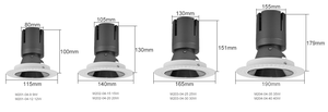 Trimless Downlight IP44 encastré nouvelle Solution d'installation sans garniture réflecteur multicolore <span class=keywords><strong>LED</strong></span> projecteur réglable - Product Image 5