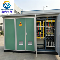 Poste de transformation préfabriqué conteneurisé Hongda 1000 kVA 11 kV 33 kV 50/60 Hz pour l'industrie minière, triphasé à bobine ronde