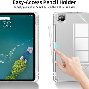 Étui à trois volets Laudtec pour iPad Pro 11 avec emplacement pour stylet, pare-chocs en TPU + PC, réveil/veille automatique, double angle, protection contre les chutes - Product Image 3