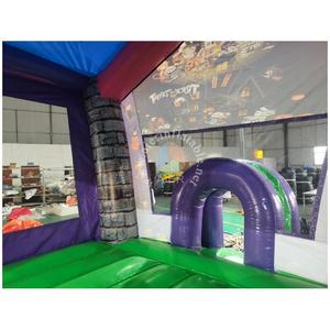 <span class=keywords><strong>Château</strong></span> gonflable personnalisable en PVC pour fête d'Halloween, thème citrouille et démon - Product Image 4