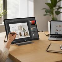 Moniteur tactile USB C de 21,5 pouces, écran tout-en-un de type C pour ordinateur portable, bureau