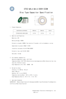 Condensateur disque 2200pF X7R 200V pour circuit haute tension haute fréquence.
