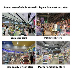 Exhibidor de Cosméticos y Cuidado de la Piel, Mueble de Exhibición de Muestras, Estante de Exhibición de Productos de Múltiples Niveles con Iluminación, Contenedor de Cosméticos para Toda la Tienda - Product Image 3