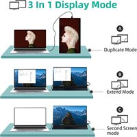 HDR 100% SRGB FreeSync moniteurs de voyage moniteur Portable écran tactile 15.6 pouces double écran externe pour ordinateur portable PC PS4