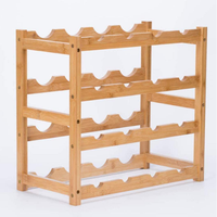 Casier à vin en bambou bouteilles de vin support de stockage de bouteilles armoire à vin en bambou