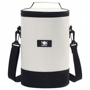 Bolsa de Almuerzo Aislada de Neopreno y Tela Oxford para Estudiantes, Verano 2021, con Cierre de Cremallera, Diseño Portátil para Trabajadores de Oficina - Product Image 5