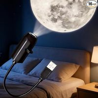 Projecteur d'étoiles LED, veilleuse avec USB, luminosité réglable, décoration d'ambiance moderne pour chambre à coucher